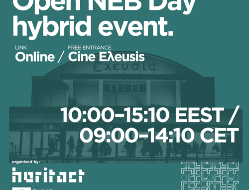 Υβριδική εκδήλωση New European Bauhaus Day με κεντρική ομιλήτρια, την Δρ. Αμαλία Ανδρουλιδάκη, Γενική Διευθύντρια Αναστήλωσης, Μουσείων και Τεχνικών Έργων του Υπουργείου Πολιτισμού, την Παρασκευή 30 Ιανουαρίου 2026, ώρα 10:00 π.μ. με 15:10 μ.μ., είτε δια ζώσης (Cine Eλeusis) είτε διαδικτυακά